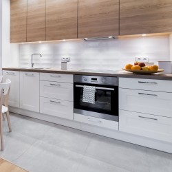 Set of 3 LED recessed spotlights 12VDC 3W 3000K warm white aluminium Recessed furniture luminaire