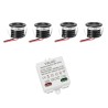 4 KIT "VISUM" Mini Spot encastré 1W IP65 Blanc Chaud Incluant Transformateur LED 6W