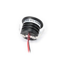 1W Min LED recessed spotlight "Visum" black 12VDC IP65 3000K