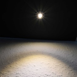 Set of 3 1W LED Mini Recessed Spotlights - "FOCOS" Minispot - 12V DC - IP44 - 3000K - Swivel - Black