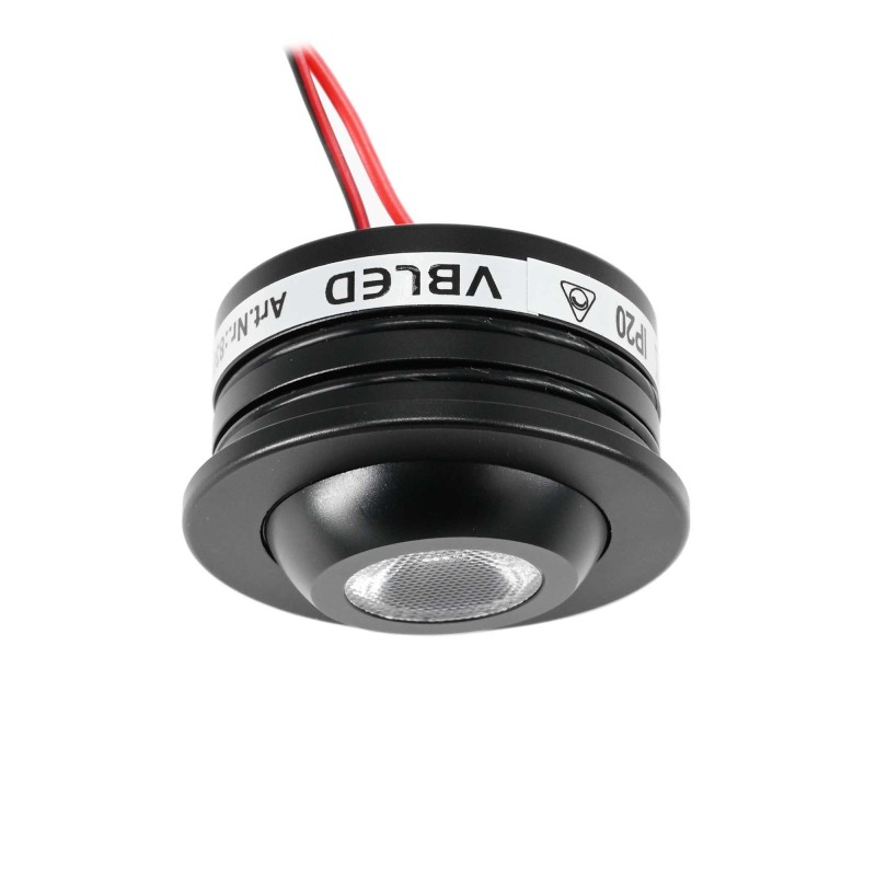 Fisheye 3W LED Spotlight 3000K black Fisheye 3W LED Spotlight 3000K black
