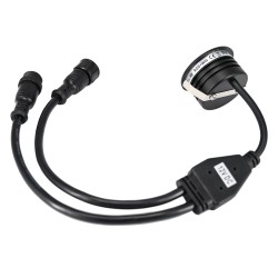 3W RGBW LED recessed spot 12VDC black