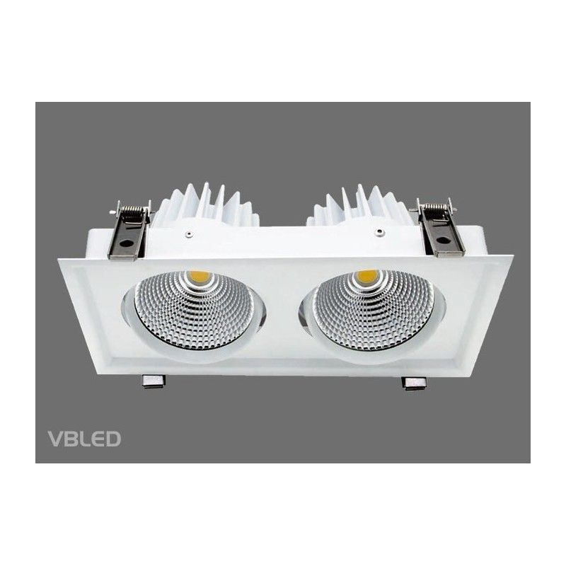 VBLED LED Recessed Luminaire - Double - 60W