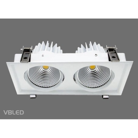 VBLED LED Recessed Luminaire - Double - 60W