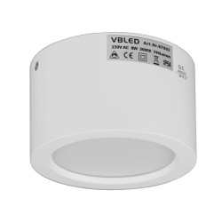 VBLED LED surface-mounted luminaire in white 3K 8W
