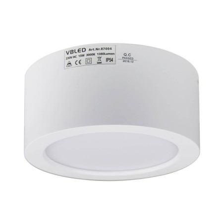 VBLED LED surface mounted luminaire in white 3K 15W