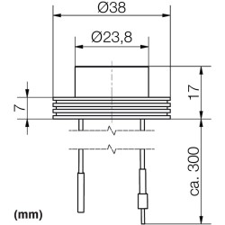 1W LED surface-mounted spotlight "CYLINDRO" Ceiling 12VDC 3000K