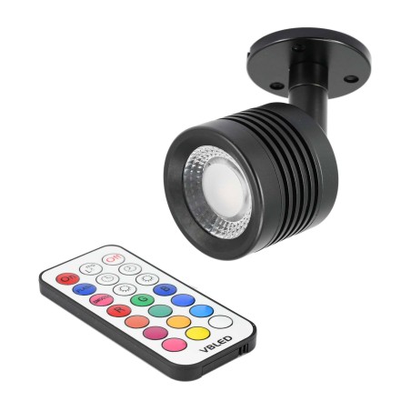 Ceiling spotlight "ENORA" LED wall/ceiling lamp 12V 7W RGBW with IR remote control