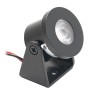 1W Mini LED Surface Mounted Spotlight "Alyana" black 12VDC 3000K