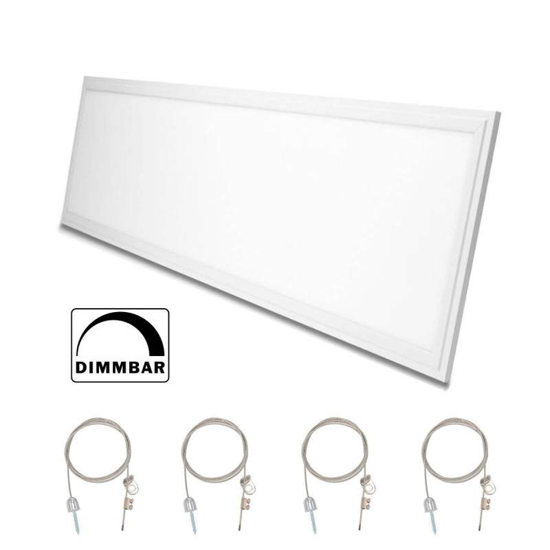 Ultra-flat design LED panel dimmable white 120 x 30cm