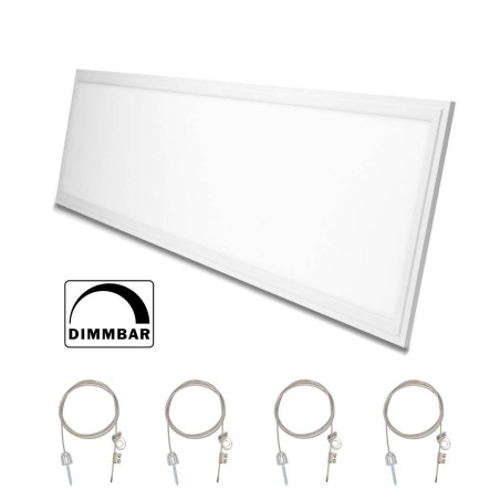 Ultra-flat design LED panel dimmable white 120 x 30cm
