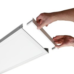 LED Panel (295x1195x8mm) KIT incl. surface mount frame 36W 4000K Neutral white