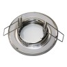 LED mounting frame - metal - Ø68mm - silver - round - NOT swivelling