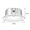 LED Einbaudownlight "Reflecto" - 13W 3000K IP54 Dimmbar 230VAC