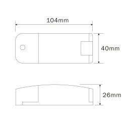 Bloc d'alimentation LED à courant constant / 320-350mA / 7W