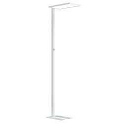 Büro LED Stehleuchte Weiß Up & Down 60W 4000K 7500Lumen dimmbar