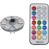 LED illuminant RGB+WW pin-base lamp SET incl. IR remote control - G4 - 0,8W