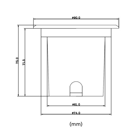 LED "Mutantur" recessed floor spotlight for outdoor use 3000K 3-stage dimmer 1W
