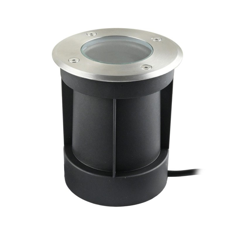 Swivelling LED recessed floor spot 230V AC IP67 water-protected without bulb