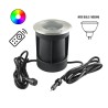 LED recessed floor spot 12V AC with 7W LED bulb RGBW