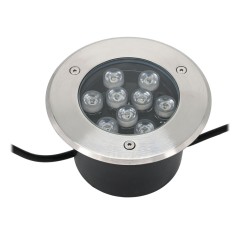 LED Ground Recessed Spotlight 9X1W 230V AC 720 Lumen