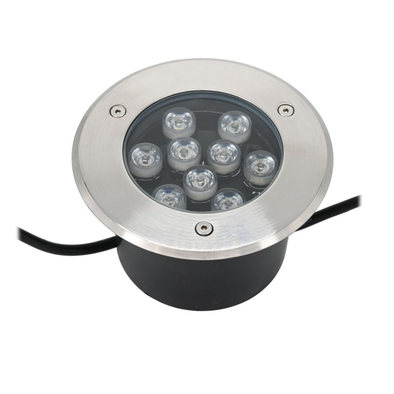LED Ground Recessed Spotlight 9X1W 230V AC 720 Lumen