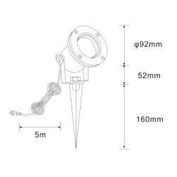  made of stainless steel IP68 with RGBW MR16 bulb and transformer
