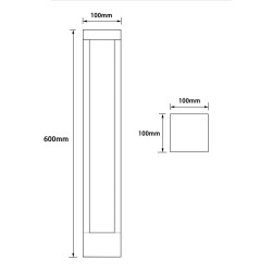 VBLED LED base luminaire - lower light emission