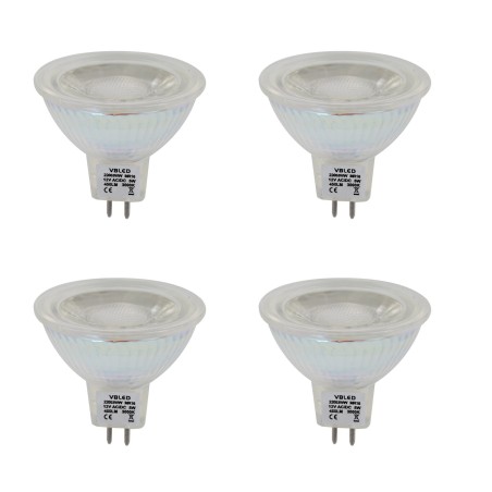 Set of 4 MR16 GU5.3 LED bulbs