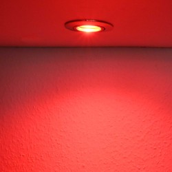 Recessed spotlight set with 7W RGB+W spot illuminant