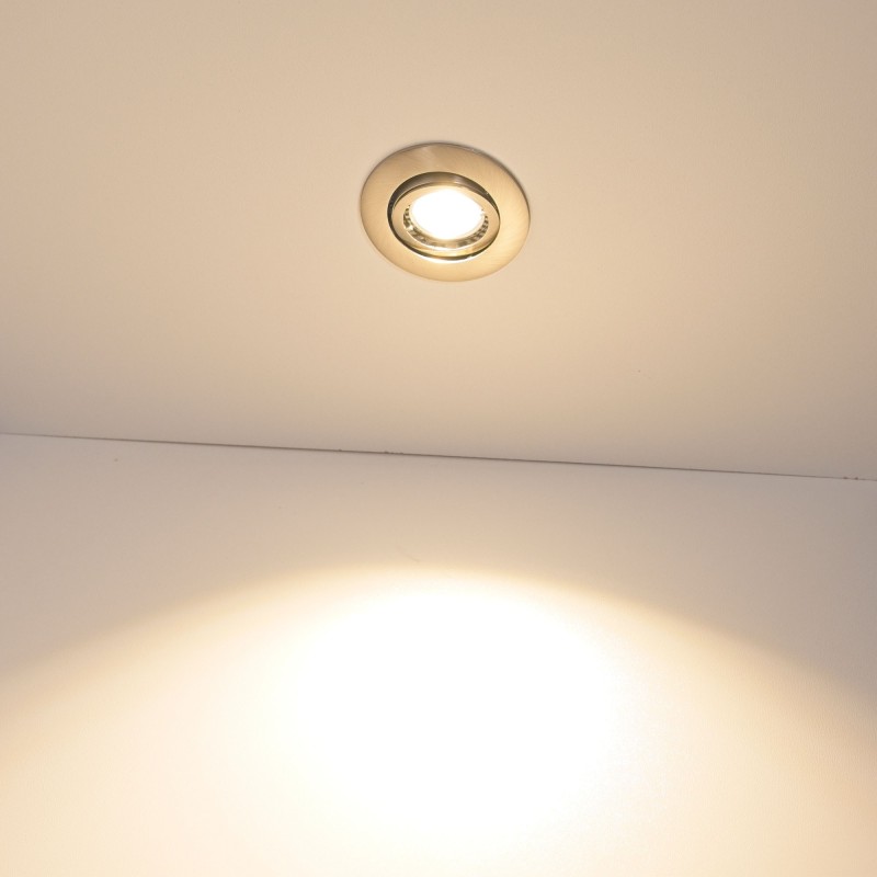 Recessed spotlight set with 5W LED modules dimmable mains adapter and ...