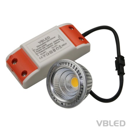 LED recessed luminaire dimmable + power supply unit