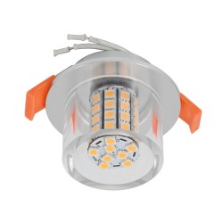 LED recessed luminaire with G4 bulb 12V 6W 3000K 500Lumen
