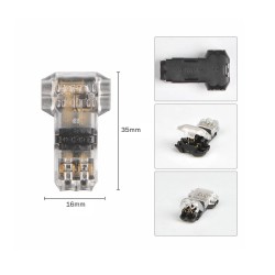 T Connector low voltage 3-fold