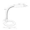 LED desk lamp reading lamp two flames with usb charger