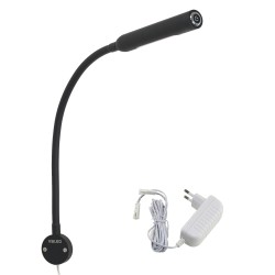 Set of 1 LED Wall Light-3W Black - 40cm Gooseneck - DIMMABLE